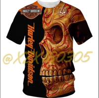 （xzx  31th）  (all in stock xzx180305)New Harley-Davidson Racing 3D Printed T-Shirt  09