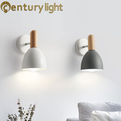 wooden wall lights bedside wall lamp bedroom wall light sconce for kitchen restaurant modern wall lamp Nordic E27