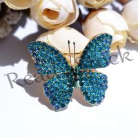 【hot sale】 ❖◕ B36 Trendy Luxury Rhinestone Butterfly Brooches Pins For Women Vintage Delicate Brooches Crystal Gift Classic Dress Accessories Pin