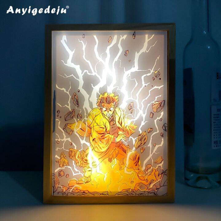 3d Led Lamp Anime Fire Force Maki Oze for Bedroom Decorative