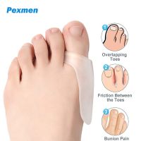 ❣✲ Pexmen 2Pcs Gel Bunion Corrector Protector Shield Bunion Pads Cushion for Big Toe Pain Relief from Friction Rubbing and Pressure