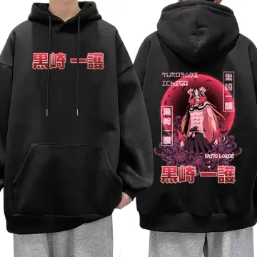 BLEACH Kurosaki Ichigo Zip Hoodie Sweater Loose Plus Size Jacket