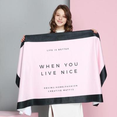 INS CHIC Hot Knitted Bath Towel Microfiber Victoria Women Pink Beach Towel Drying Washcloth Pool Shower for Lady 70140cm