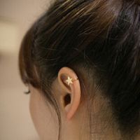 COD！Korean Ear Clips Cute Metal Earings U-shaped Ear Clips Wholesale