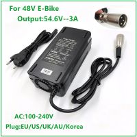 54.6V3A Charger 54.6V 3A Electric Bike Lithium Battery Charger for 48V Li-ion Lithium XLR Plug 54.6V3A Charger