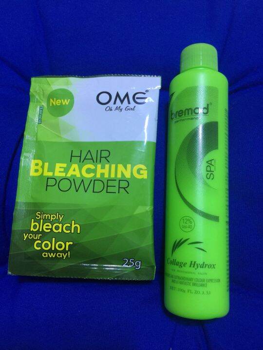 OMG bleaching powder & BREMoD oxidizer set Lazada PH