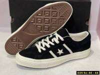 Converse One Star Black color (สีดำ) รองเท้าใบ ผ้ากำมะหยี่ ใส่นุ่ม สบายเท้า ราคาพิเศษ!! พร้อมอุปกรณ์ครบภายในกล่อง!!