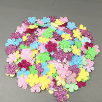 DIY 400Pcs Sequins ผีเสื้อขนาดเล็ก Felt Appliques ผสมสี Cardmaking หัตถกรรม24Mm