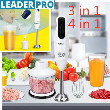 4-in-1 Stainless Steel 800W Immersion Hand Stick Blender juicer kitchen  cooking stick juice mincer Vegetable Meat Grinder