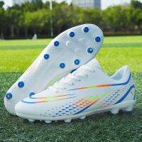 Mens Low-cut Outdoor Lightweight Cleats Soccer Shoes Anti-collision Lace-up Sport Sneakers Tennis TF/AG Society Sole