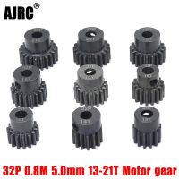 AJRC 32P M0.8 5mm 13T 14T 15T 16T 17T 18T 19T 20T 21T steel Pinion Motor 1/10 slash TRX4 Rc Car