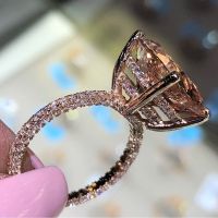 【CW】 Luxury Full Crystal Cubic Zirconia Women Wedding Ring Female Party Wedding Engagement Jewelry Accessories Size 5-12