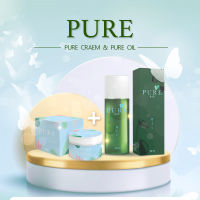 PURE Oil Pure Cream เพียวออยล์ ครีมเพียว ครีมทารักแร้ ครีมทาใต้วงแขน Pure Underarm Care ครีมทารักแร้ ลดคราบดำ