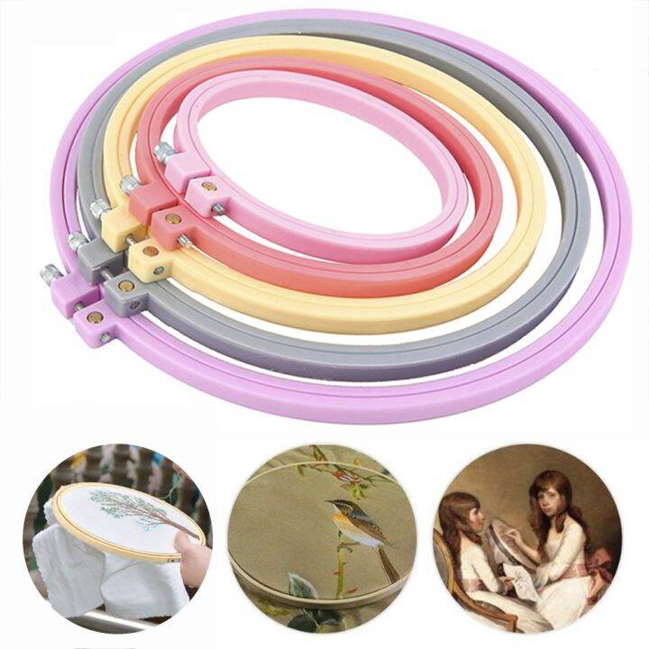xiegk-สีสัน-มีประโยชน์-เครื่องมือเย็บผ้า-หัตถกรรม-ใส่ห่วง-ห่วงปักครอสติส-เย็บปักถักร้อย-กรอบแหวน