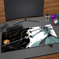 แผ่นรองเม้าส์ Anime Mousepad XXL ฟอกขาว Kurosaki Ichigo คอมพิวเตอร์ขนาดใหญ่ แผ่นรองเม้าส์ Manga ขนาด 40x90 50x100 ซม