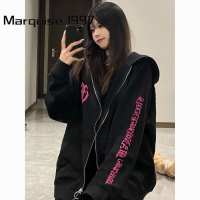 Marquise1997 เสื้อฮู้ด เสื้อแขนยาวอบอุ่น หลวมและสบาย ทันสมัย สไตล์ สบาย น่ารัก WWY23911ZL 43Z231023