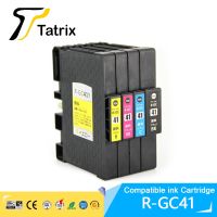 【Itian Pavilion】ตลับหมึกที่รองรับ Tatrix สำหรับ Ricoh GC41 GC-41 SG 3110DNw/3110SFNw/3100SNw/2100N/3110DN/7100DN ด้วยหมึกสี