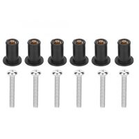 【CW】 Boat 12Pc M5 Rubber Screw Fixing Nuts for Kayak Canoe Inflatable Fishing Dinghy