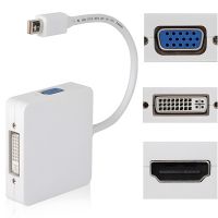 3 in 1 Mini DP DisplayPort to HDMI-compatible VGA DVI Adapter Converter for Mac Book Pro Air Monitor Mini DisplayPor 1080P Cable