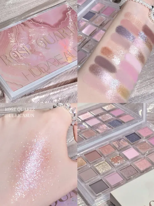 Huda Beauty Rose Quartz Extreme Day Rose 18 Color Eyeshadow Palette