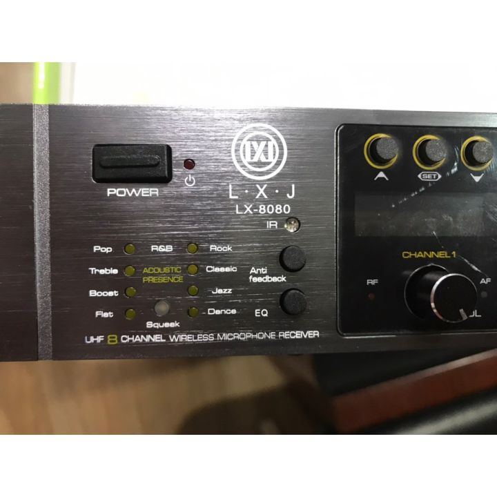 lxjlx-8080ชุดไมโครโฟน-ไมค์ลอยไร้สาย-8ตัว-uhfรับความถี่ได้สามารถใช้งานพร้อมกันได้-2-5-ชุด-โดยไม่รบกวนกัน