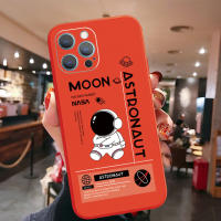 สำหรับ Realme C21Y C25Y C25S C15 C12 C11 Realme 8 Pro 7 X7 Pro 5i 6i โทรศัพท์กรณีน่ารัก Little Mars Moon NASA อวกาศเลนส์ป้องกันเลนส์กรอบขอบ