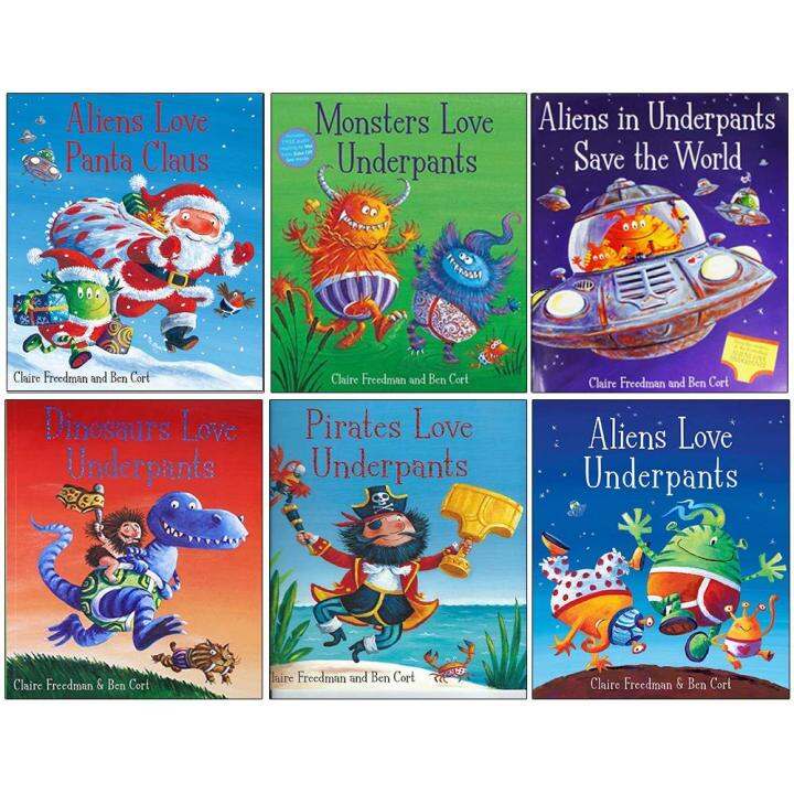 Aliens love underpants series new 6 volumes with plastic cover Lazada
