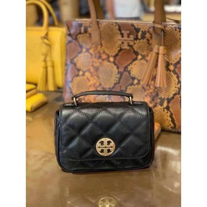 กระเป๋าสะพาย ใบเล็ก TORY BURCH WILLA MINI TOP HANDLE BAG Lazada.co.th