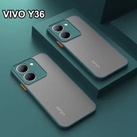 พร้อมส่ง ตรงรุ่น VIVO Y36 เคสโทรศัพท์มือถือ ซิลิโคน ผิวด้าน ป้องกันเลนส์กล้อง เคสกันกระแทก ปุ่มสีผิวด้าน กันรอยกล้อง ขอบนิ่มหลังแข็ง