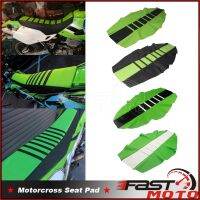 【LZ】 For Kawasaki Black/Green Motocross MX Ribbed Traction Seat Cover Pad for KX85 KX112 KX100 KX65 KXF450 KX125 KXF250 KX KXF KLX