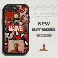 เคสหลังหนังสำหรับ OPPO A12S A5S A12ผิวที่เพรียวบางประกบกับ Spider-Man ซิลิโคนนิ่มปกหนังเคสโทรศัพท์