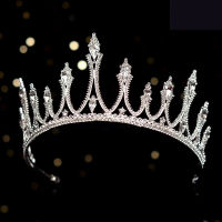 Mewah Berlian Buatan Kristal Pengantin Tiaras Perkahwinan มงกุฎ Parti Destar Wanita Diadem Puteri But Barang Kemas Aksesramori แต่