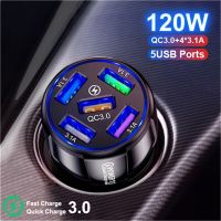 4 Ports USB Car Charge 48W Quick 7A Mini Fast Charging For iPhone 11 Xiaomi Huawei Mobile Phone Charger Adapter in Car Car Chargers