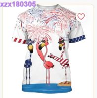 Flamingo Shirts For Independence Day, Funny Patriotic Shirt American Flamingo T Shirt