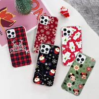 Flexible TPU เคสโทรศัพท์ หรับ LG K71 Q61 K30 K50S VELVET K40 K52 K61 K40S V50 Q92 K92 K62 K41S K12 Q60 K50 K10 V60 K42 Q52 K51S K9 K22 K11 V40 Plus Prime Max THINQ Lite ProFX-138 Snowflake Christmas