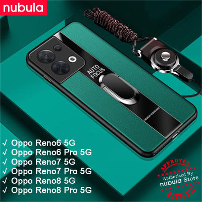 Nebula สำหรับ Oppo Reno6 Pro Reno7 Pro Oppo Reno8 Pro 5G ปลอก PU หนัง Soft Edge กันกระแทกปกหลัง Hp Reno6 Reno7 Reno8 Pro โทรศัพท์มือถือผู้ถือ Lanyard วงเล็บแม่เหล็กสำหรับ Oppo Reno6 Reno7 Reno8 Pro