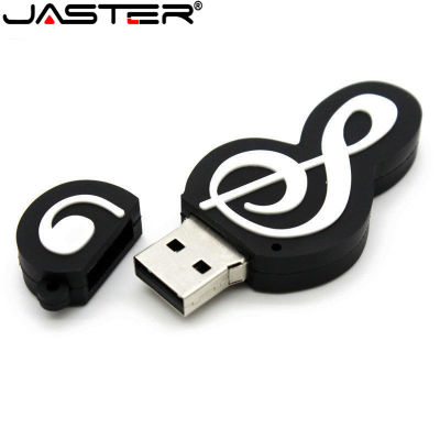 Hot JASTER การ์ตูนโน้ตดนตรีรุ่น Usb แฟลชไดรฟ์4G 16Gb Usb2.0ไดรฟ์ปากกา32Gb 64Gb U Disk Pendriver หน่วยความจำแฟลช Usb Stick