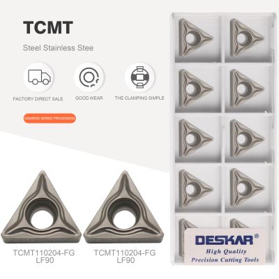 DESKAR 100% ของแท้ TCMT110204-FG TCMT110204-MT LF90 cermet blade CNC lathe cutting tool turning tool accessory tool