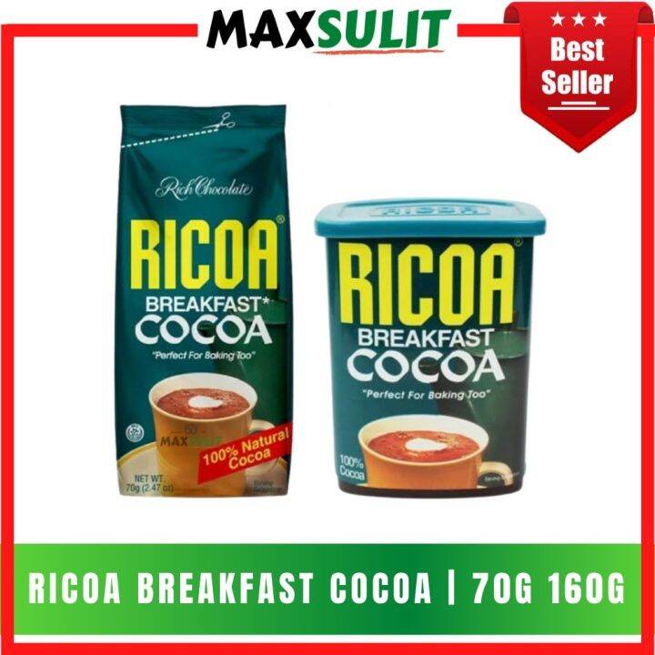 Ricoa Breakfast Cocoa Unsweetened cocoa powder Lazada PH