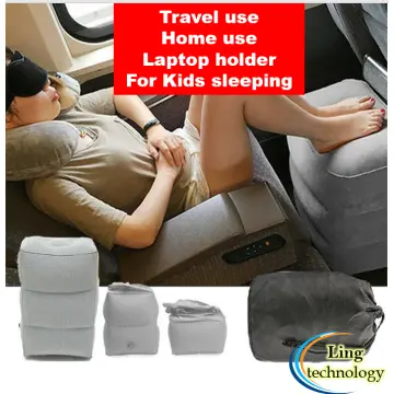 Inflatable Travel Foot Rest Pillow, Multi-function Adjustable Heights Travel  Pillow, Portable 3 Layers Travel Pillow Foot Rest, For Kids Sleeping And