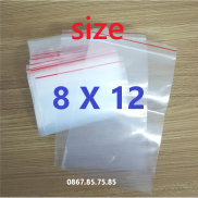 1KG Túi zip đỏ SIZE 8X12, Túi khóa ngang tiện dụng dày đẹp bảo quản thực