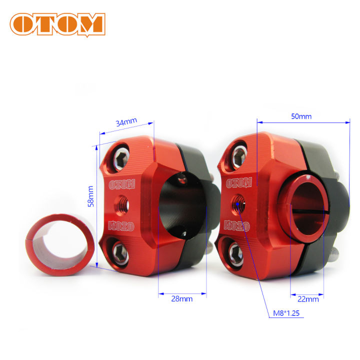 otom-22mm-28mm-off-road-motorcycle-clamps-adapter-aluminum-alloy-handlebar-fatbar-raiser-mount-for-78-1-18-pit-dirt-motorbike