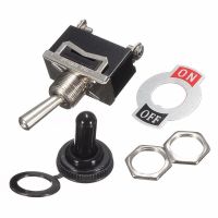 Heavy Duty On/Off Small Spst Toggle Switch Miniature + Waterproof Cover 12v Rocker Car Products Interior Parts Start Stop Button