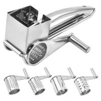 Hand Cranked Cheese Grater Stainless Steel Rotary Vegetable Carrot Ginger Slicer