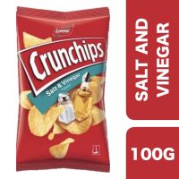 ?Product of UAE? (3 Pcs) Lorenz Crunchips Salt &amp; Vinegar Potato Chips 100g ++ ลอเรนซ์ มันฝรั่งครั้นชิพส์รสเกลือกับน้ำส้มสานชู 100กรัม