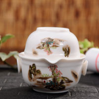 High quality Travel tea set Include 1 Pot 1 Cup,china good product Kung Fu Teaset,High quality elegant gaiwan easy teapot kettle