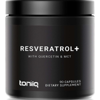 Toniiq Resveratrol Plus + With Quercetin &amp; MCT 98% 90 caps