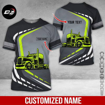 2023 Personalized Name And Color Love Trucker All Over Printed Clothes NJ265