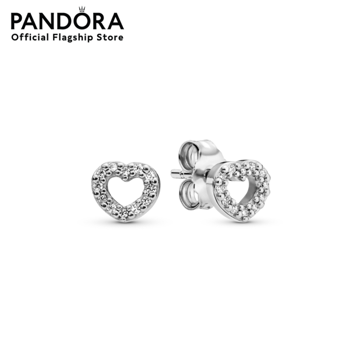 pandora-heart-stud-earrings-เครื่องประดับ-ต่างหู-ต่างหูเงิน-ต่างหูสีเงิน-เงิน-ต่างหูหัวใจ-หัวใจ-ต่างหูเพชร-เพชร-ต่างหูแพนดอร่า-แพนดอร่า