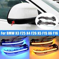 Smoked For BMW X3 F25 X4 F26 X5 F15 X6 F16 2014-18 Car Side Wing Rearview Mirror Blinker Indicator LED Dynamic Turn Signal Light